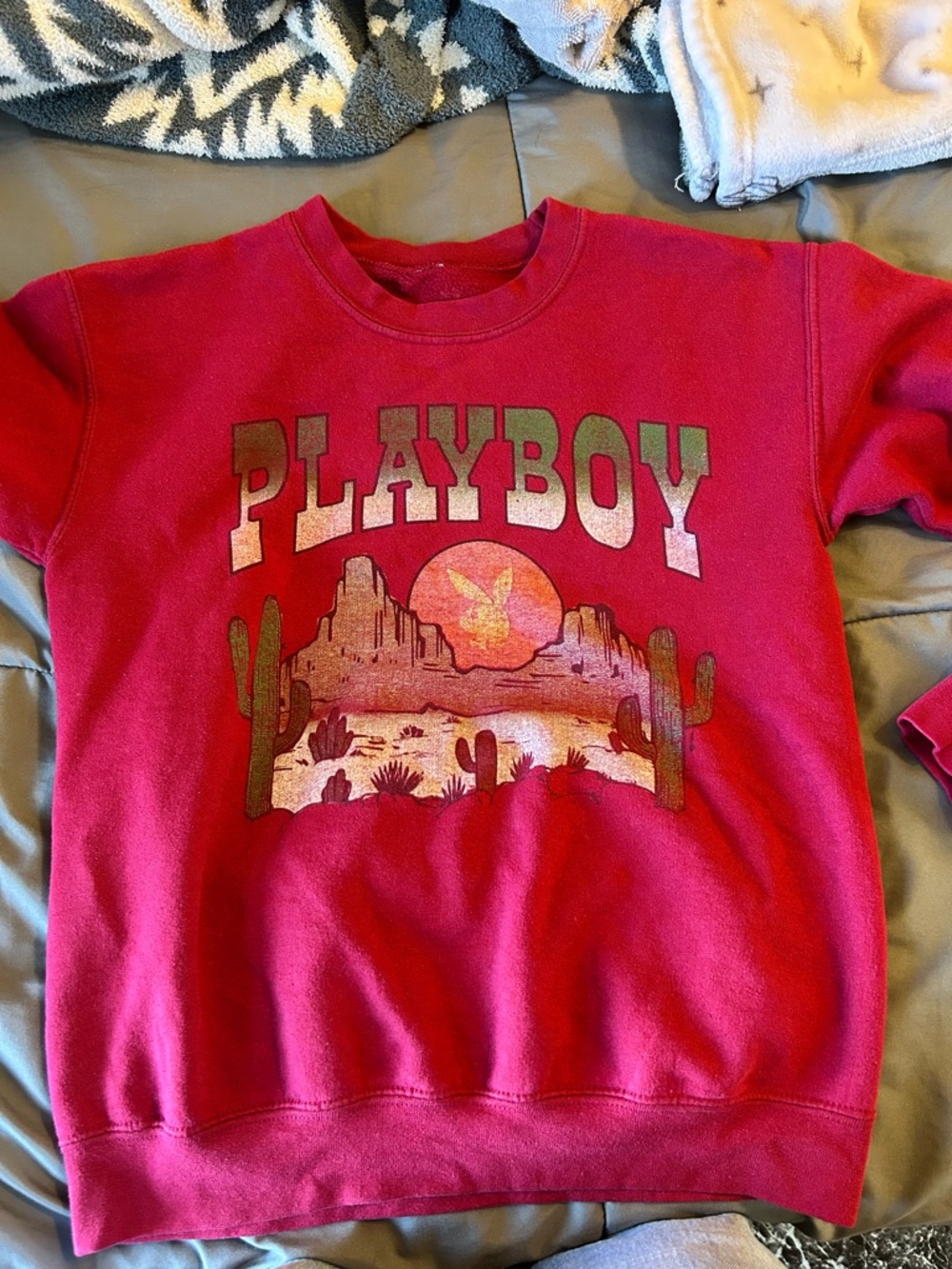 PLAYBOY Red Desert Graphic Sweatshirt